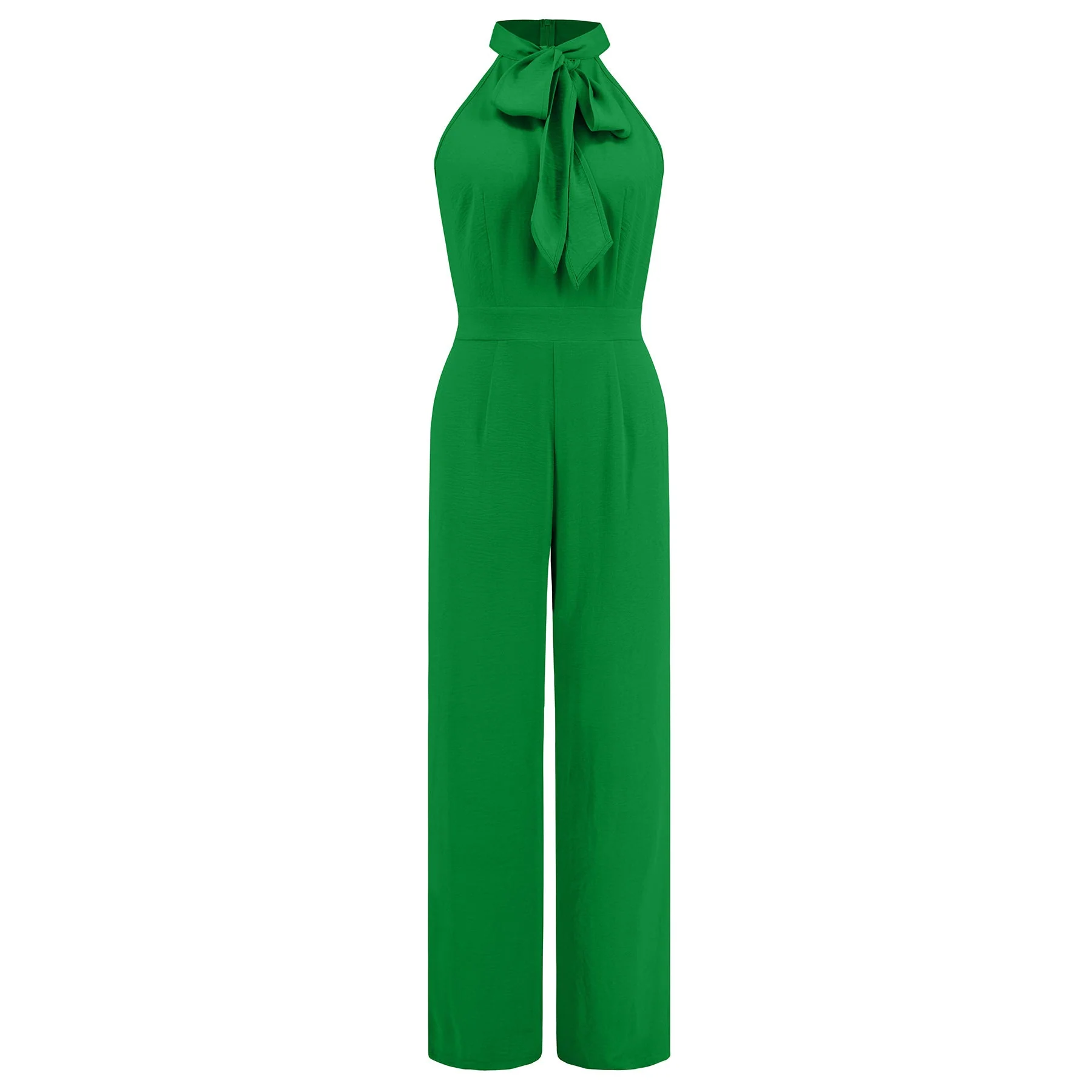 Damen Elegante Jumpsuit mit Schleifenkragen Heidi-Mode - Image 5