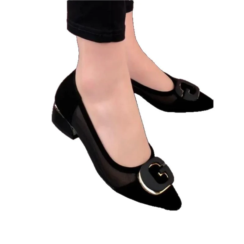 Damen Elegante Kitten Heels mit transparentem Obermaterial und modischem Schmuckdetail Heidi Mode - Image 5