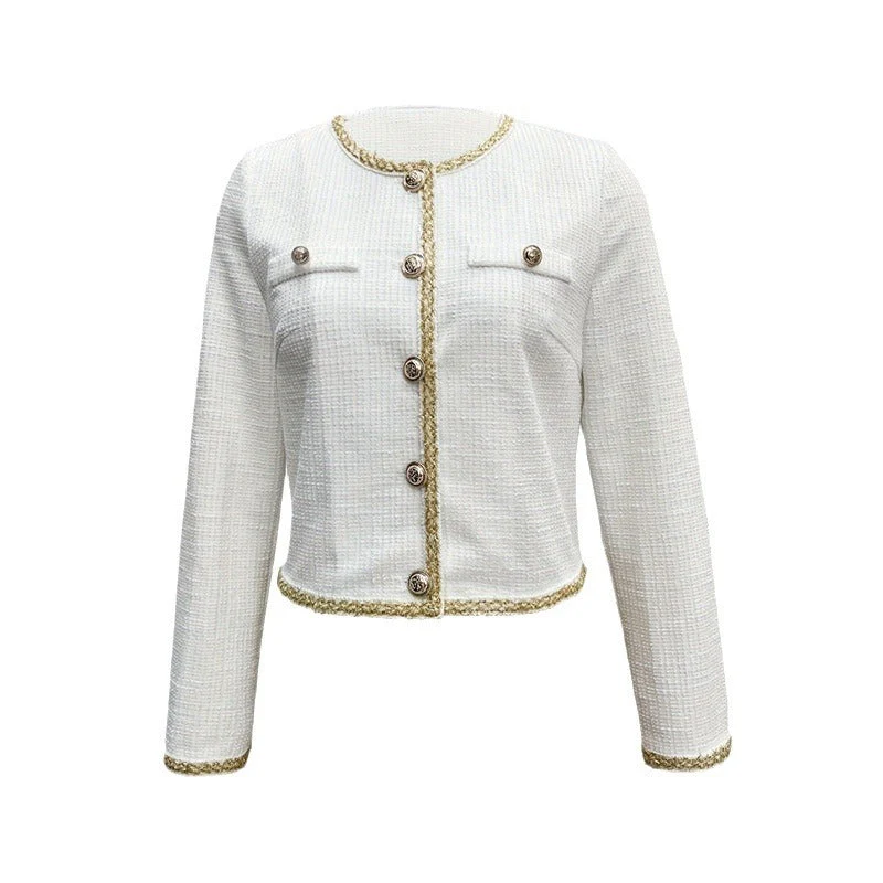 Damen Elegante Kurzjacke mit Klassischen Knopfdetails Heidi-Mode - Image 5