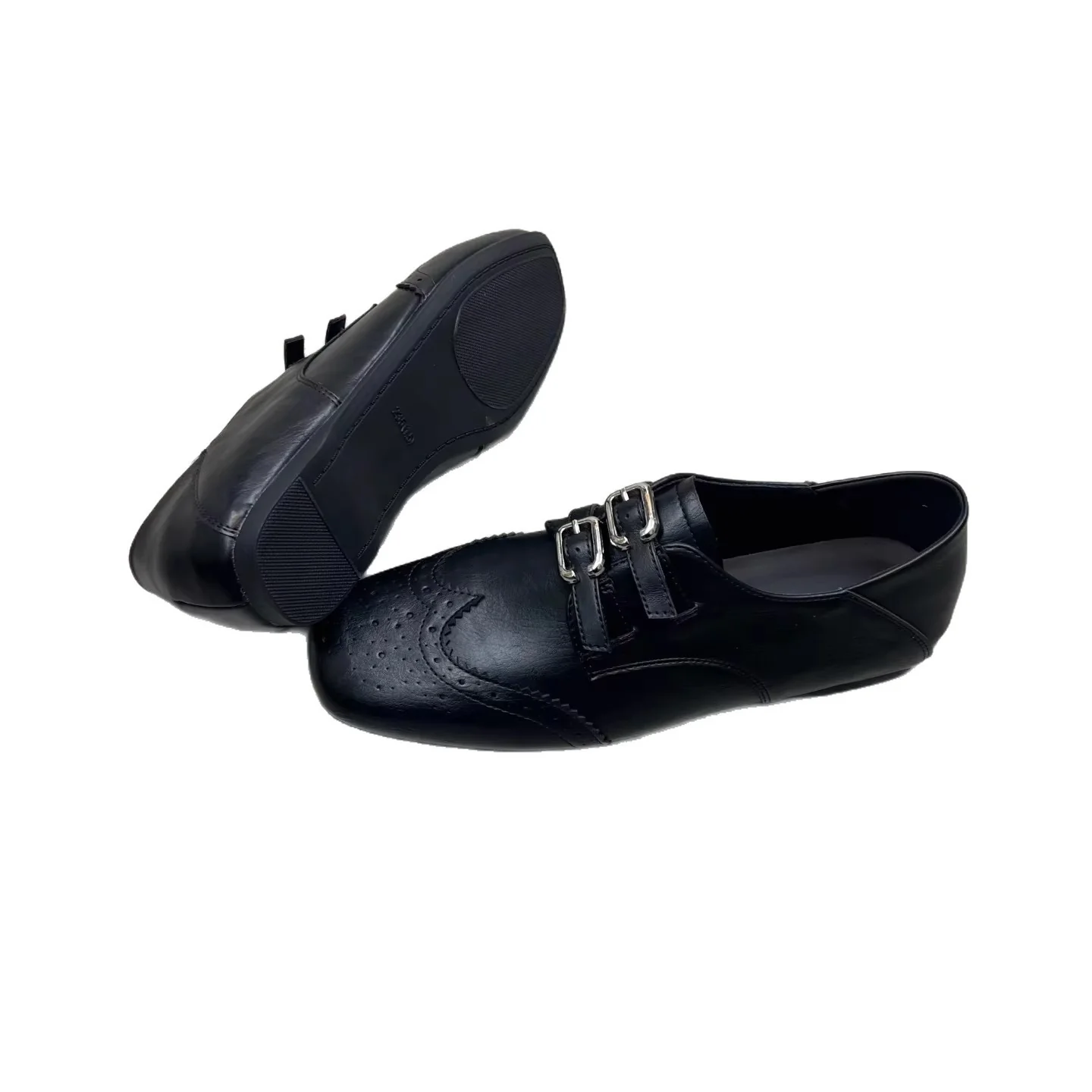 Damen Elegante Lacklederschuhe mit doppelter Schnallenverzierung Heidi Mode - Image 5