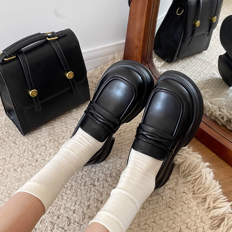 Damen Elegante Leder-Loafers mit klassischem Design und bequemer Sohle Heidi Mode - Image 3