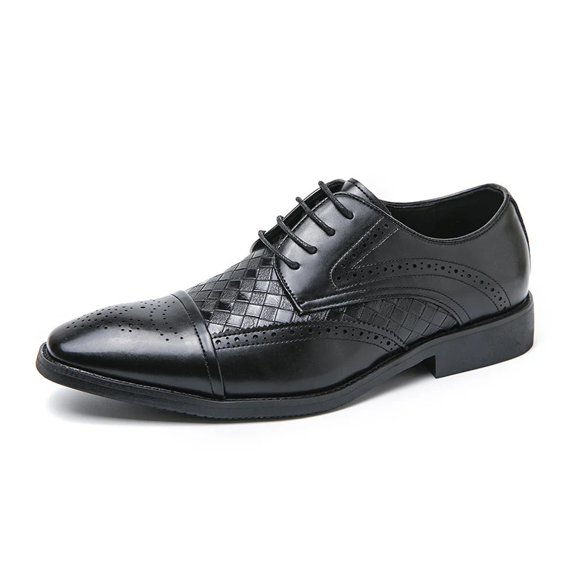 Damen Elegante Lederschuhe mit strukturiertem Obermaterial und klassischem Design Heidi Mode - Image 7