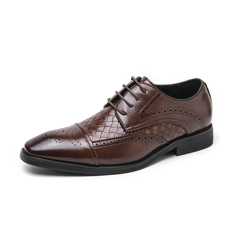 Damen Elegante Lederschuhe mit strukturiertem Obermaterial und klassischem Design Heidi Mode - Image 8