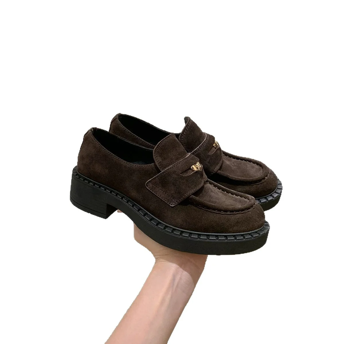 Damen elegante Loafers aus hochwertigem Lackleder mit modischen Riemen Heidi Mode - Image 5