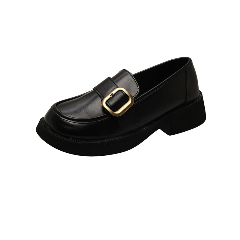 Damen Elegante Loafers mit glänzender Oberfläche und dekorativem Schnallenverschluss Heidi Mode - Image 5