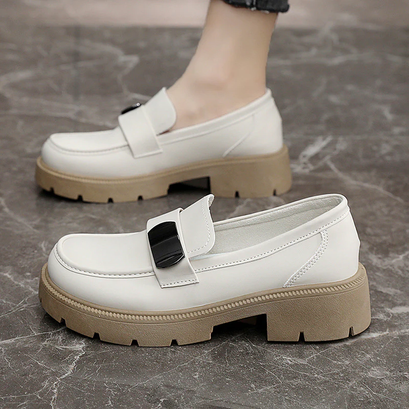 Damen elegante Loafers mit markanter Blocksohle Heidi Mode - Image 3
