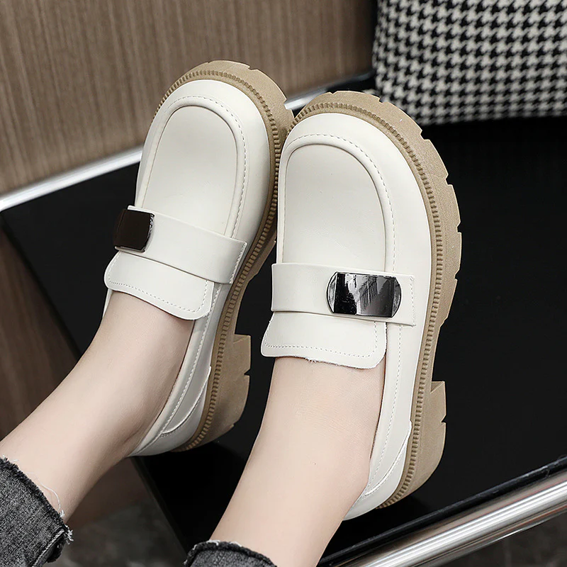 Damen elegante Loafers mit markanter Blocksohle Heidi Mode - Image 4