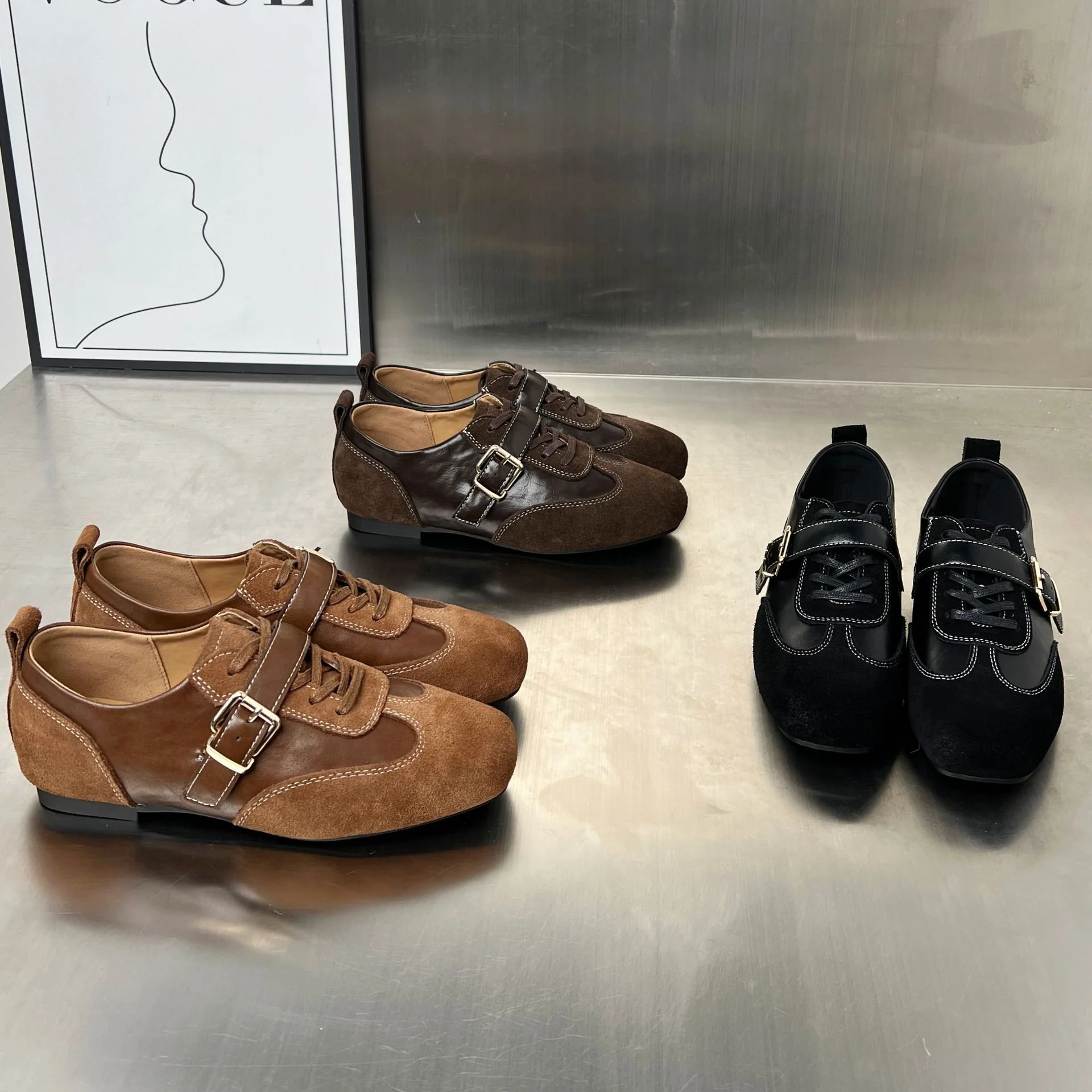 Damen elegante Loafers mit modischem Schnallenverschluss Heidi Mode - Image 4