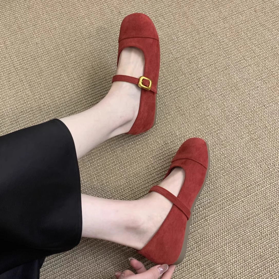 Damen Elegante Mary Jane Ballerinas mit dekorativem Riemchen und hochwertiger Verarbeitung Heidi Mode - Image 3