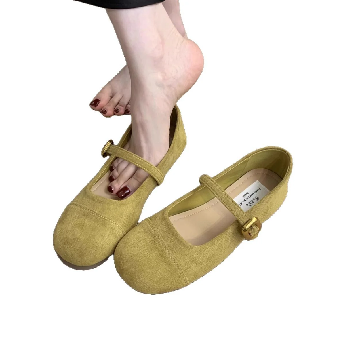Damen Elegante Mary Jane Ballerinas mit dekorativem Riemchen und hochwertiger Verarbeitung Heidi Mode - Image 5