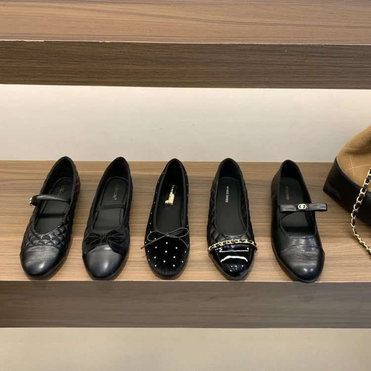 Damen Elegante Mary Jane Ballerinas mit modischem Riemchen und komfortablem Fußbett Heidi Mode - Image 3