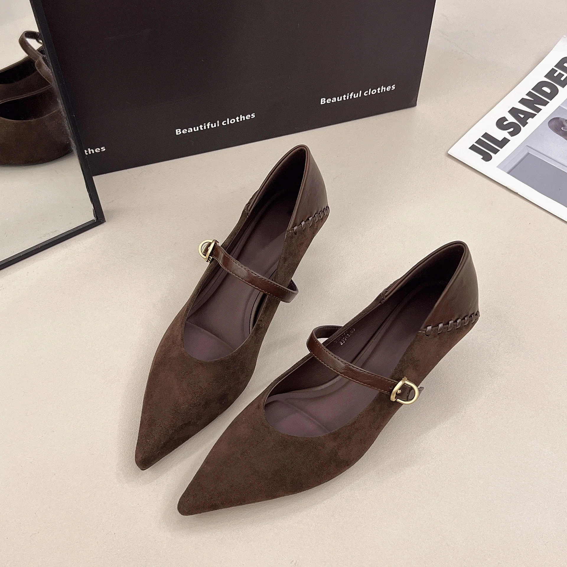 Damen elegante Mary Jane Pumps mit modischer Schnalle Heidi Mode - Image 7