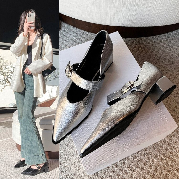 Damen Elegante Mary Jane Schuhe mit Modischem Blockabsatz und Verstellbarem Riemen Heidi-Mode - Image 3