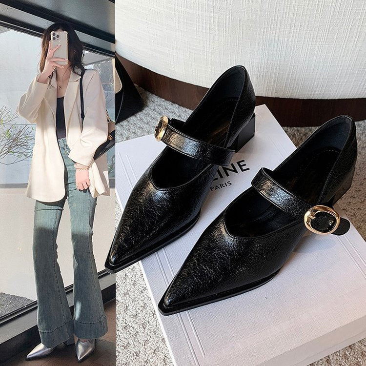 Damen Elegante Mary Jane Schuhe mit Modischem Blockabsatz und Verstellbarem Riemen Heidi-Mode - Image 4