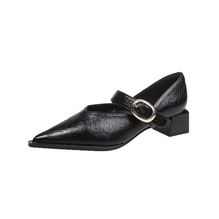 Damen Elegante Mary Jane Schuhe mit Modischem Blockabsatz und Verstellbarem Riemen Heidi-Mode - Image 5