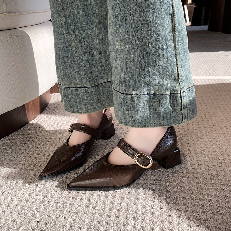 Damen Elegante Mary Jane Schuhe mit Modischem Blockabsatz und Verstellbarem Riemen Heidi-Mode - Image 9