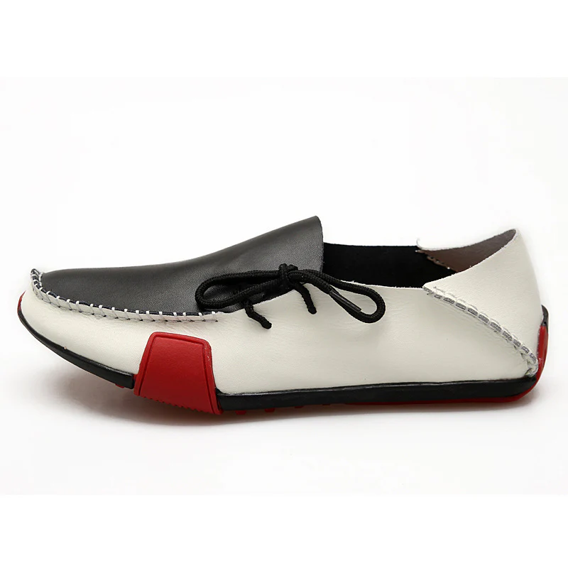 Damen Elegante Mokassins aus feinem Leder mit kontrastrierenden Details Heidi Mode - Image 2