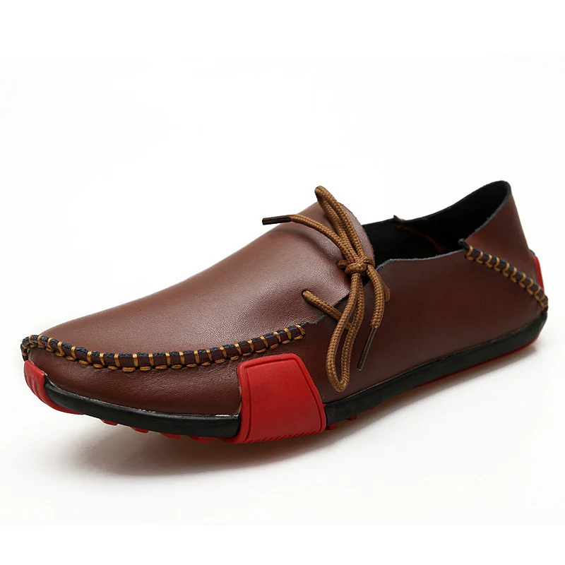 Damen Elegante Mokassins aus feinem Leder mit kontrastrierenden Details Heidi Mode - Image 8