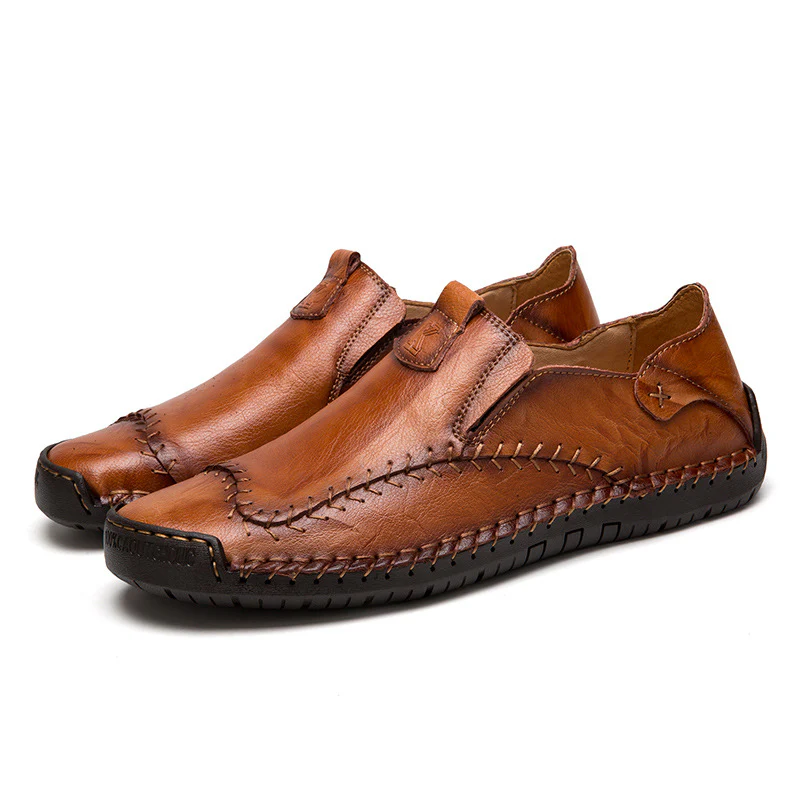 Damen Elegante Mokassins aus hochwertigem Leder mit bequemem Druckverschluss Heidi Mode - Image 2