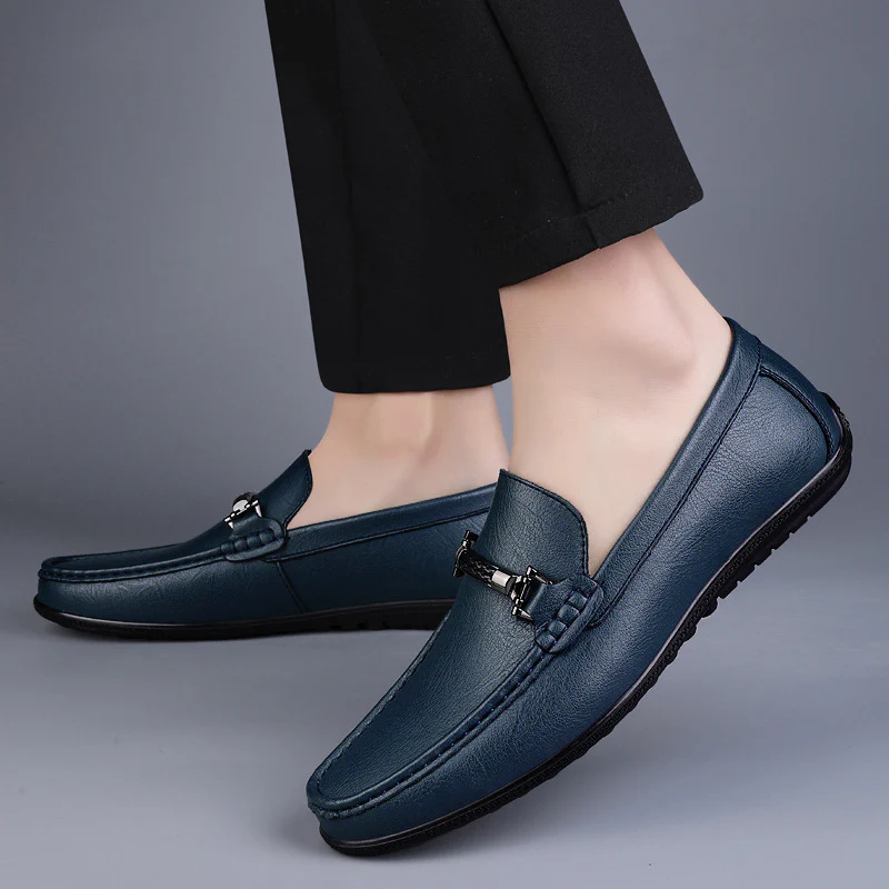 Damen Elegante Mokassins aus hochwertigem Leder mit modischem Schnallenverschluss Heidi Mode - Image 3