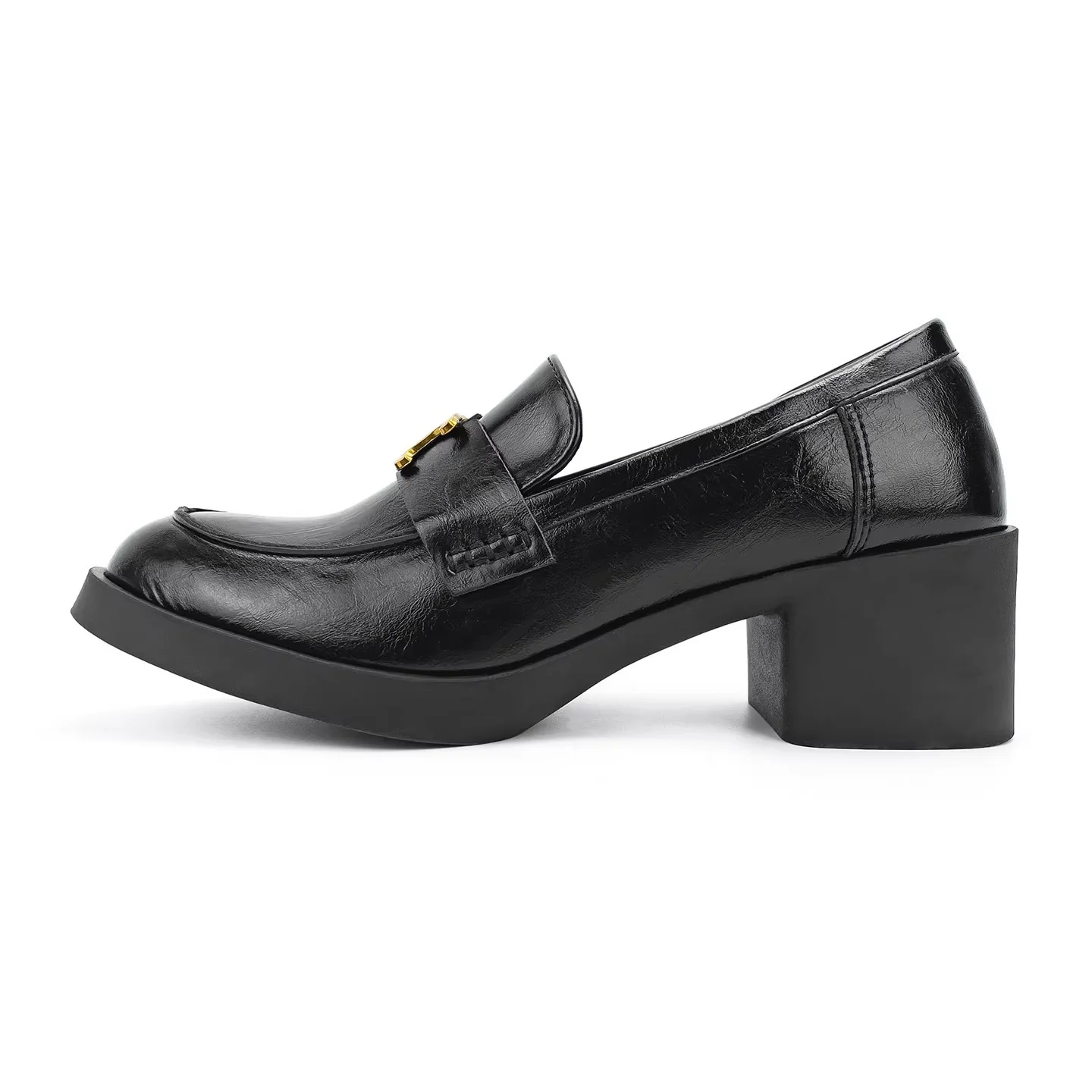 Damen Elegante Mokassins mit dekorativem Schnallenverschluss und hochwertigem Glanzleather Heidi Mode - Image 5