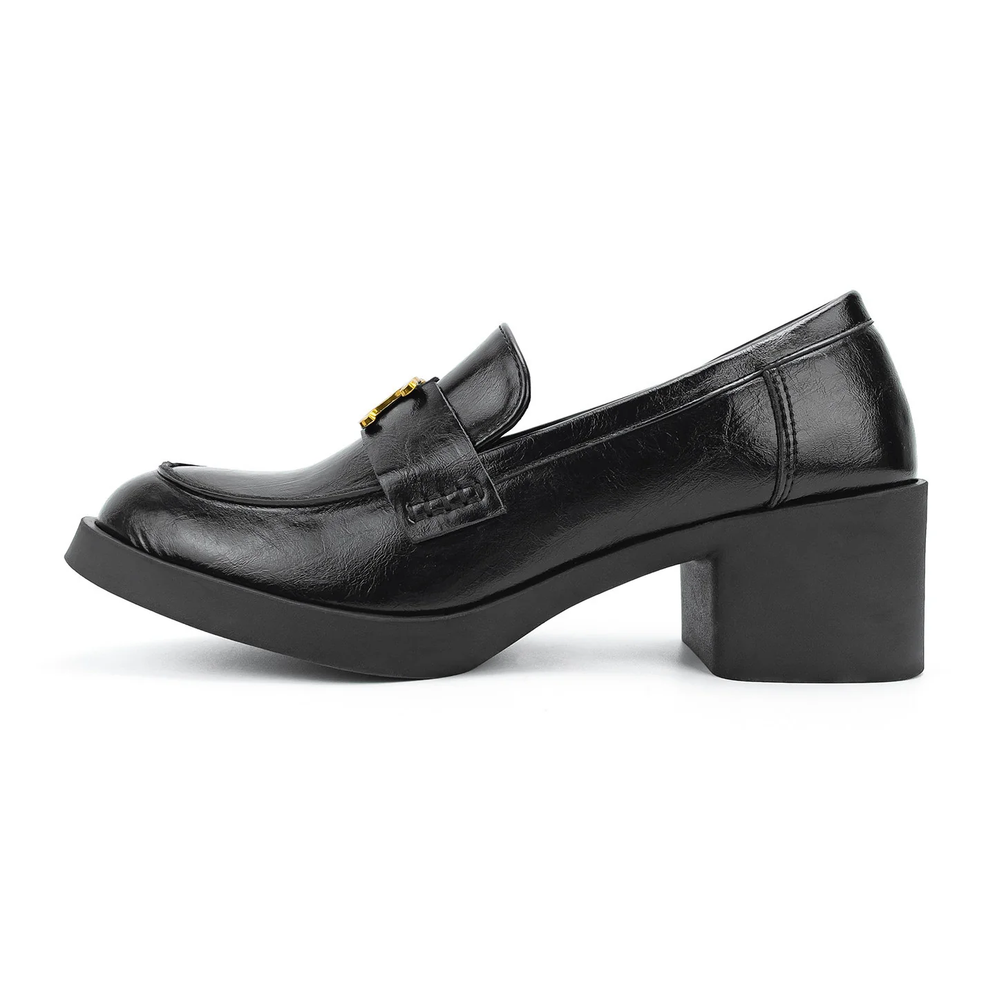 Damen Elegante Mokassins mit dekorativem Schnallenverschluss und hochwertigem Glanzleather Heidi Mode - Image 6