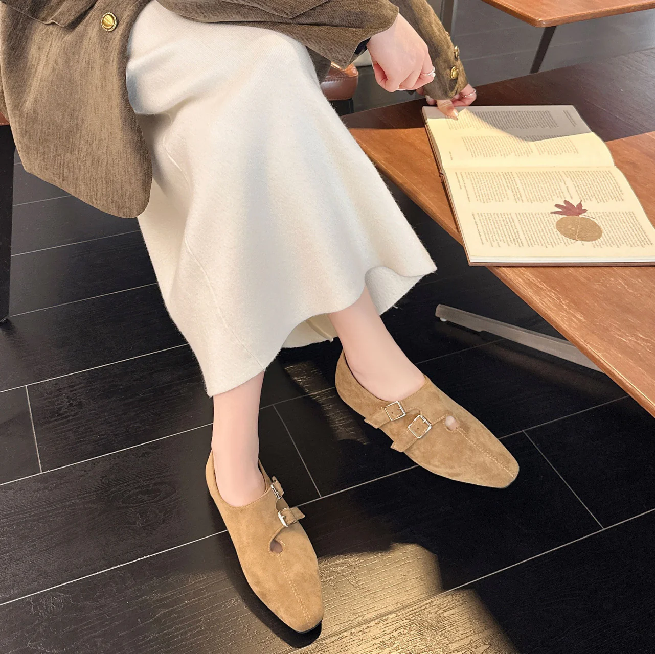Damen elegante Mokassins mit dekorativen Schnallen Heidi Mode - Image 3