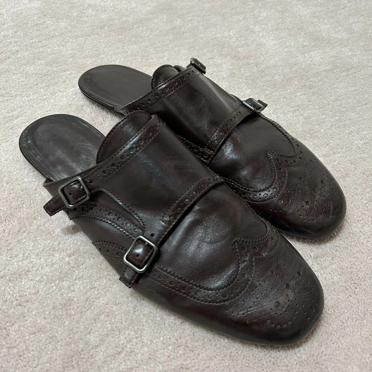 Damen elegante Mokassins mit doppeltem Riemen und feiner Prägung Heidi Mode - Image 7
