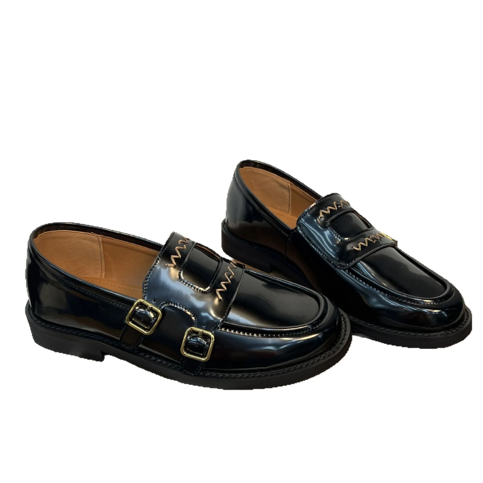 Damen Elegante Mokassins mit doppeltem Schnallenverschluss Heidi Mode - Image 5