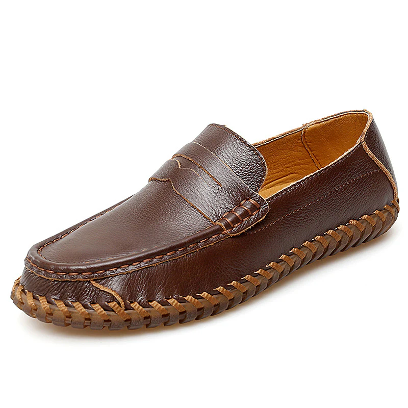Damen Elegante Mokassins mit feinem Leder und handgenähtem Design Heidi Mode - Image 6