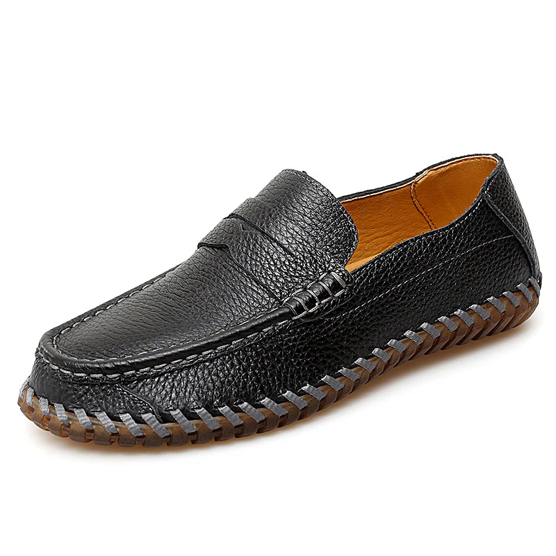 Damen Elegante Mokassins mit feinem Leder und handgenähtem Design Heidi Mode - Image 7