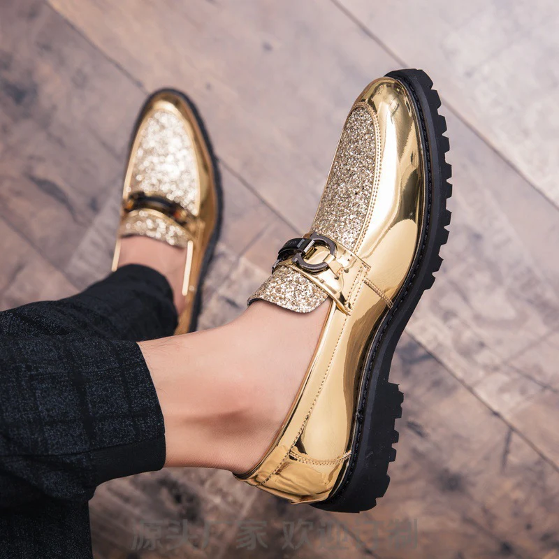 Damen Elegante Mokassins mit glitzerndem Obermaterial und modischem Design Heidi Mode - Image 3
