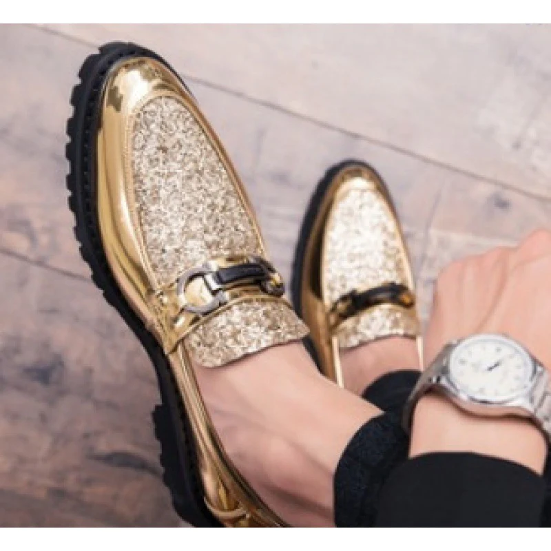 Damen Elegante Mokassins mit glitzerndem Obermaterial und modischem Design Heidi Mode - Image 6