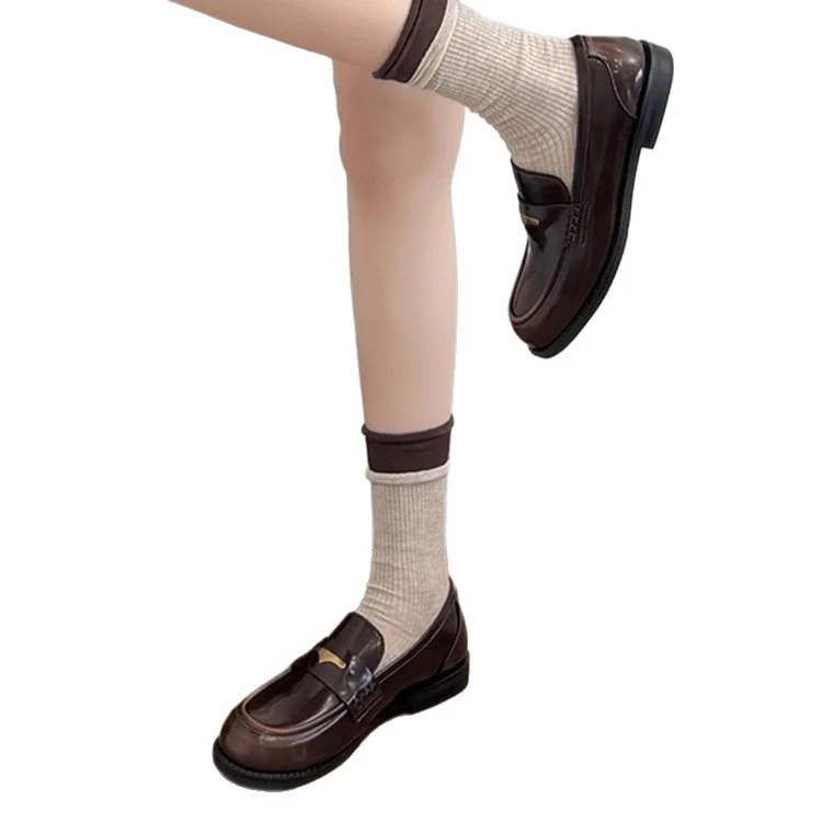 Damen elegante Mokassins mit goldener Schnalle Heidi Mode - Image 5