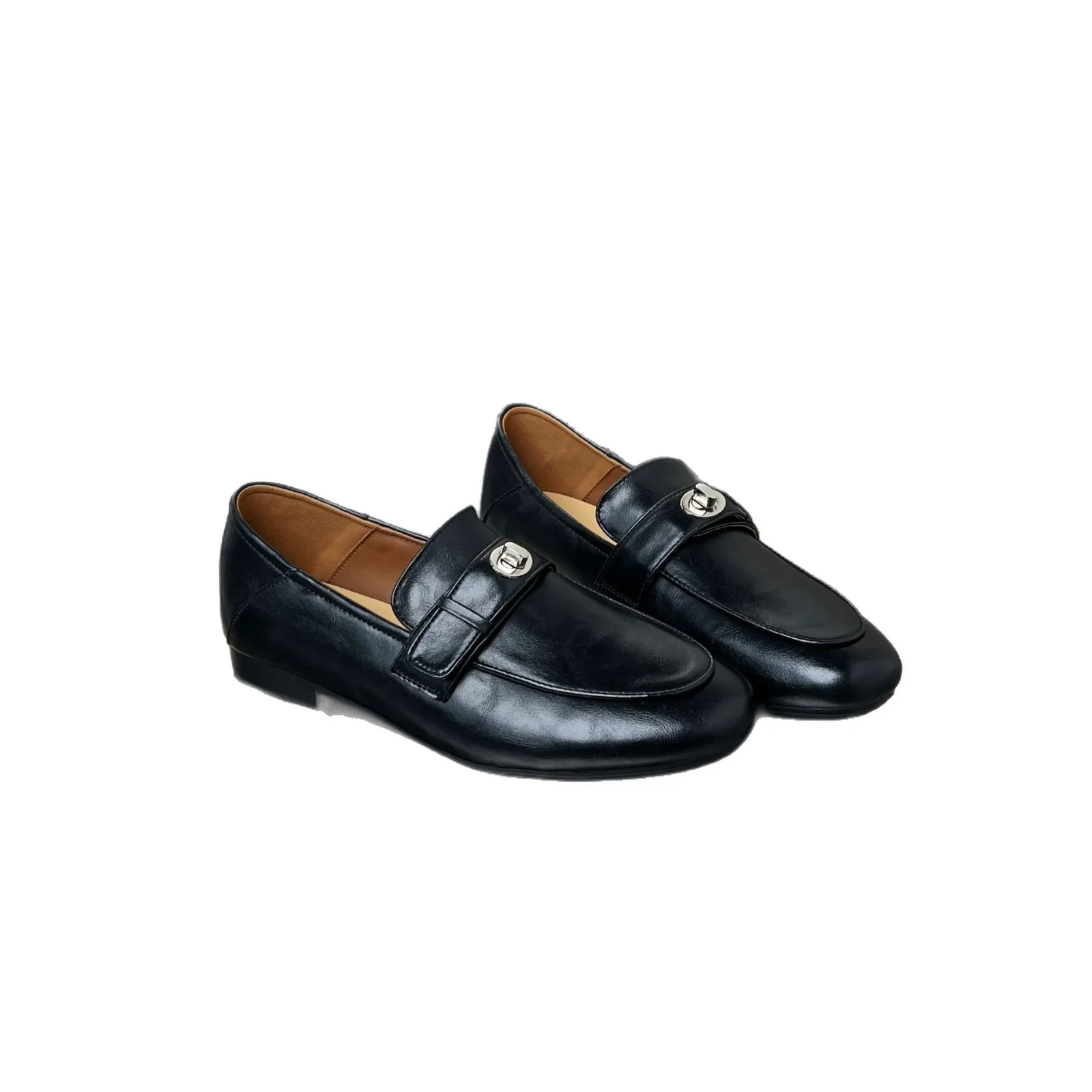 Damen Elegante Mokassins mit komfortablem Kunstleder und dekorativem Schnallenverschluss Heidi Mode - Image 5