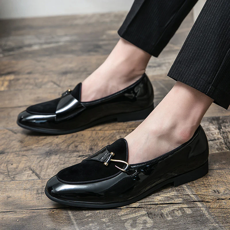 Damen Elegante Mokassins mit luxuriösem Glanz und dekorativem Schnallenverschluss Heidi Mode - Image 2