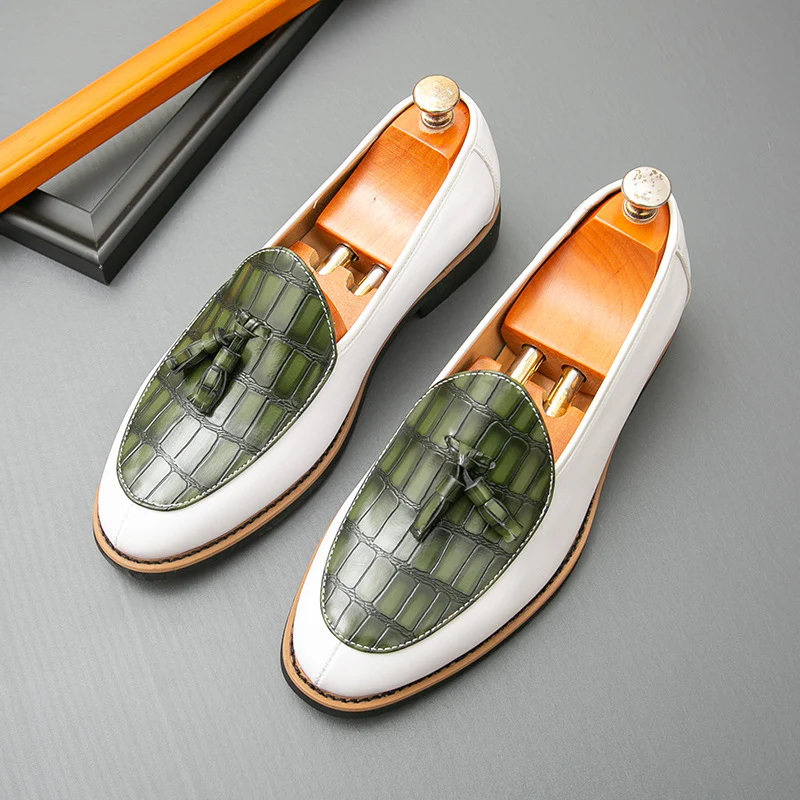 Damen Elegante Mokassins mit modischem Lederdesign und Quasten-Detail Heidi Mode - Image 4