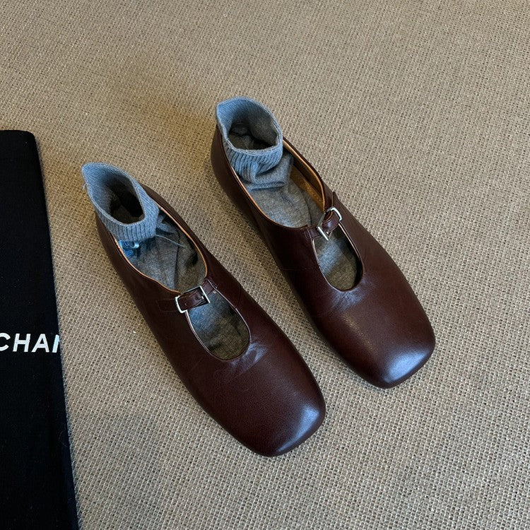 Damen Elegante Mokassins mit modischem Riemen und bequemer Innensohle Heidi Mode - Image 4