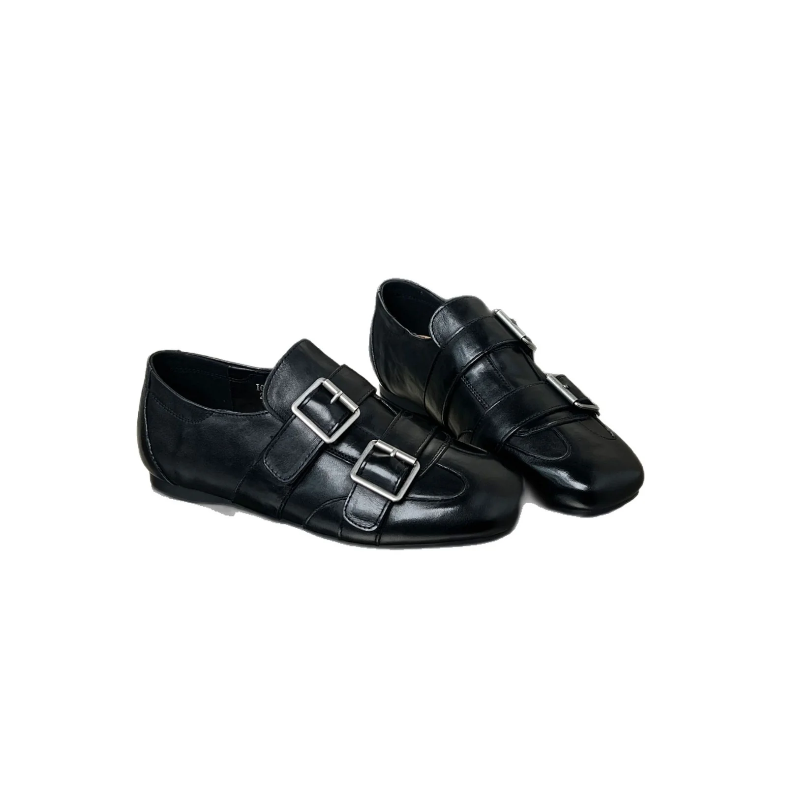 Damen elegante Mokassins mit modischen Doppelschnallen Heidi Mode - Image 5