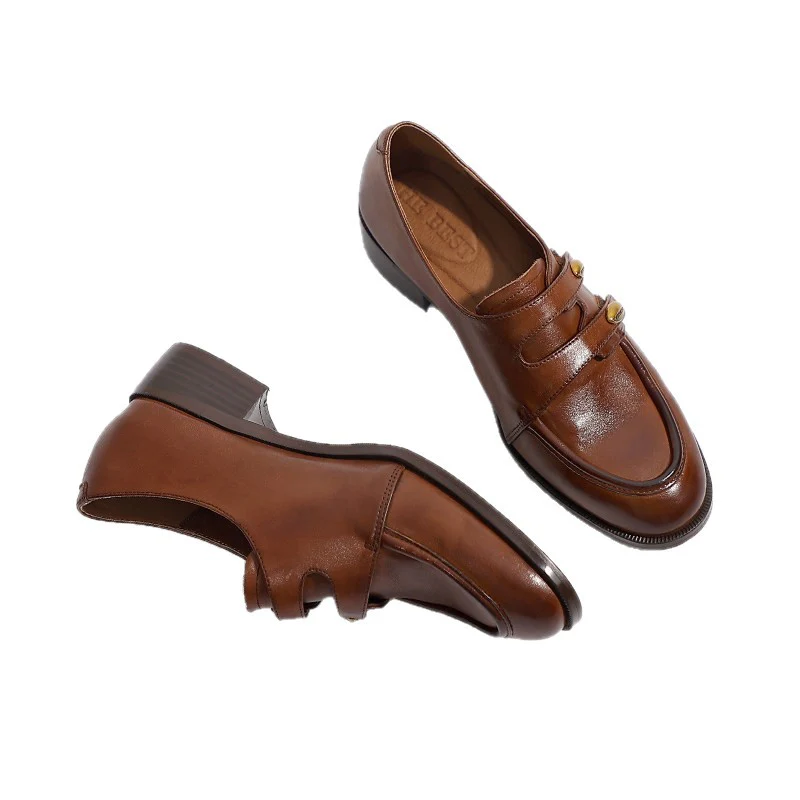 Damen elegante Mokassins mit modischen Zierknöpfen Heidi Mode - Image 5
