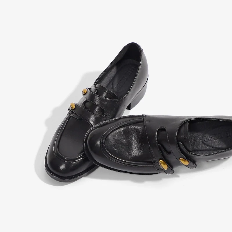 Damen elegante Mokassins mit modischen Zierknöpfen Heidi Mode - Image 6