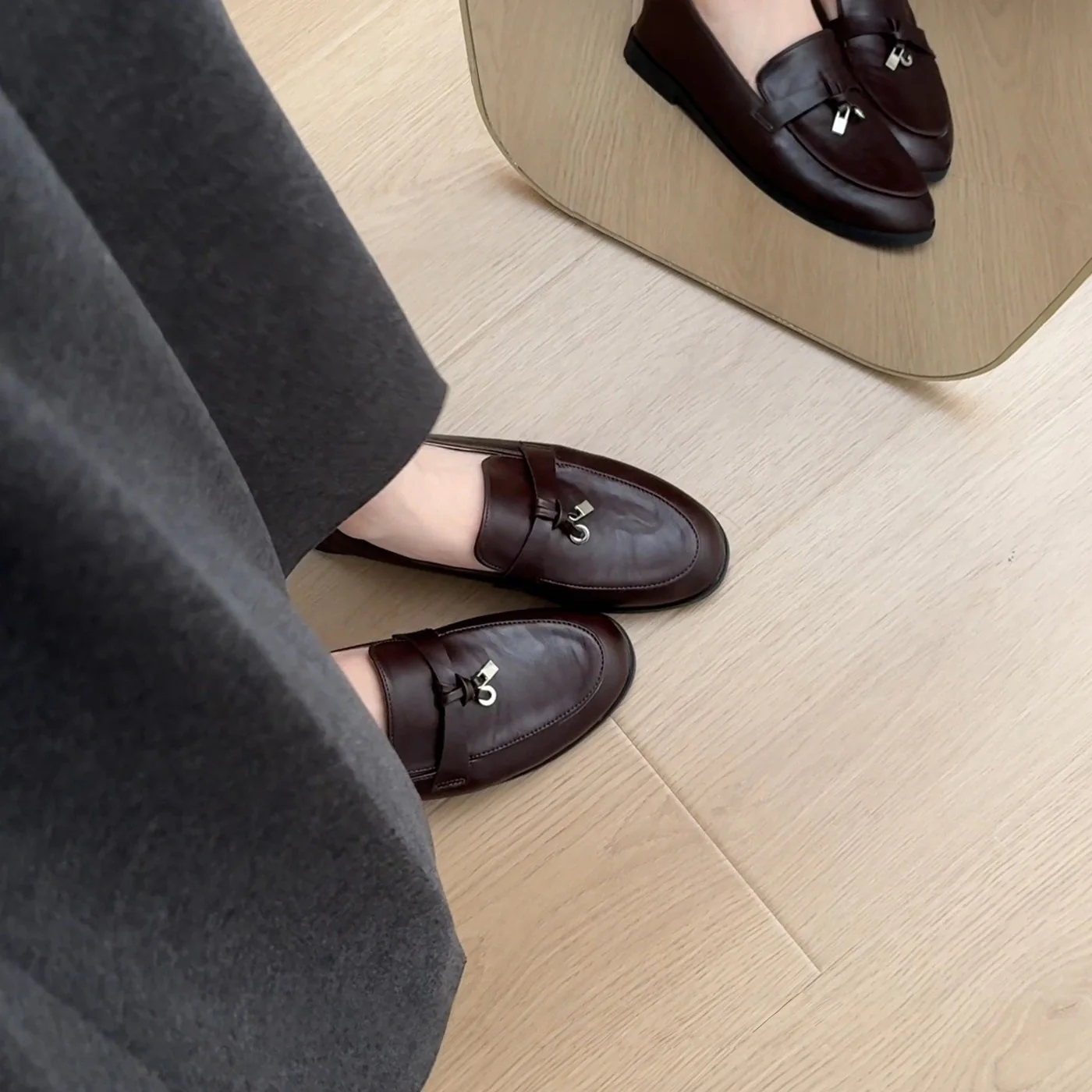 Damen elegante Mokassins mit modischer Schnalle Heidi Mode - Image 3