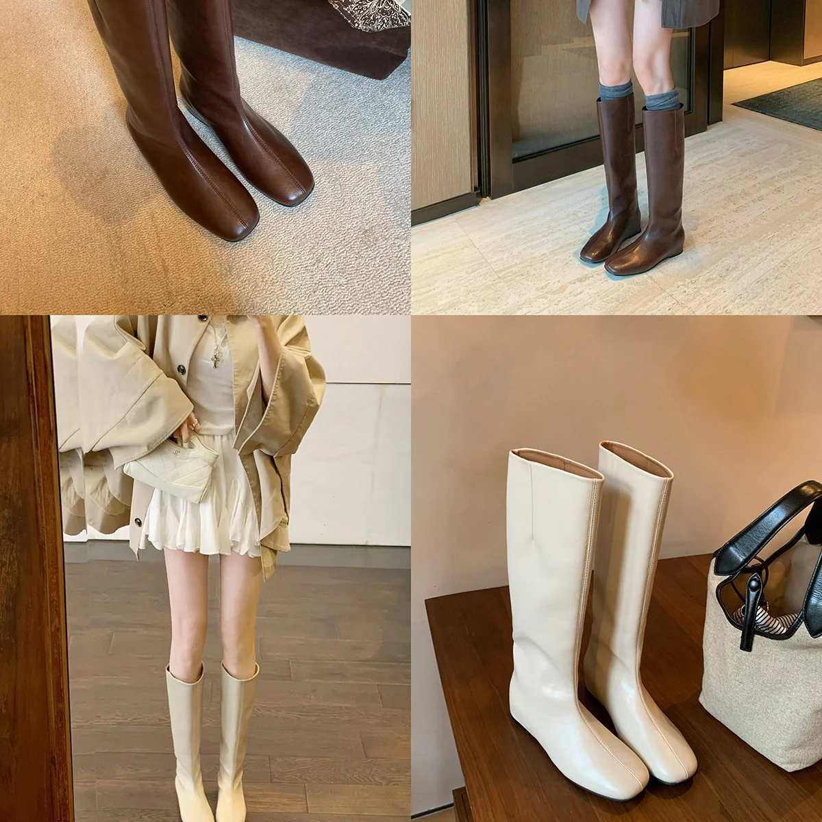 Damen Elegante Overknee-Stiefel aus hochwertigem Leder Heidi Mode - Image 4