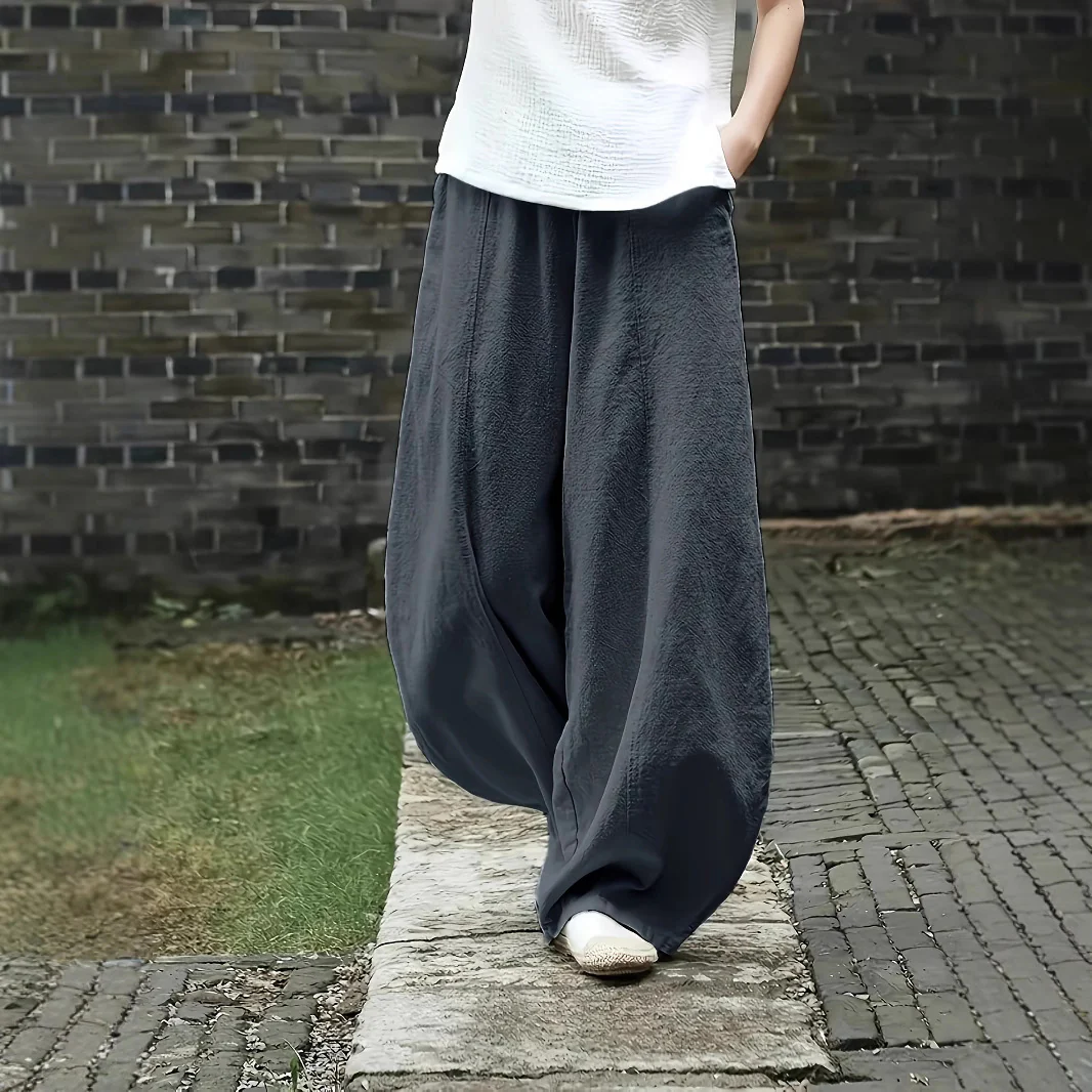 Damen Elegante Palazzo-Hose mit bequemer Passform und lockerem Schnitt Heidi-Mode - Image 2