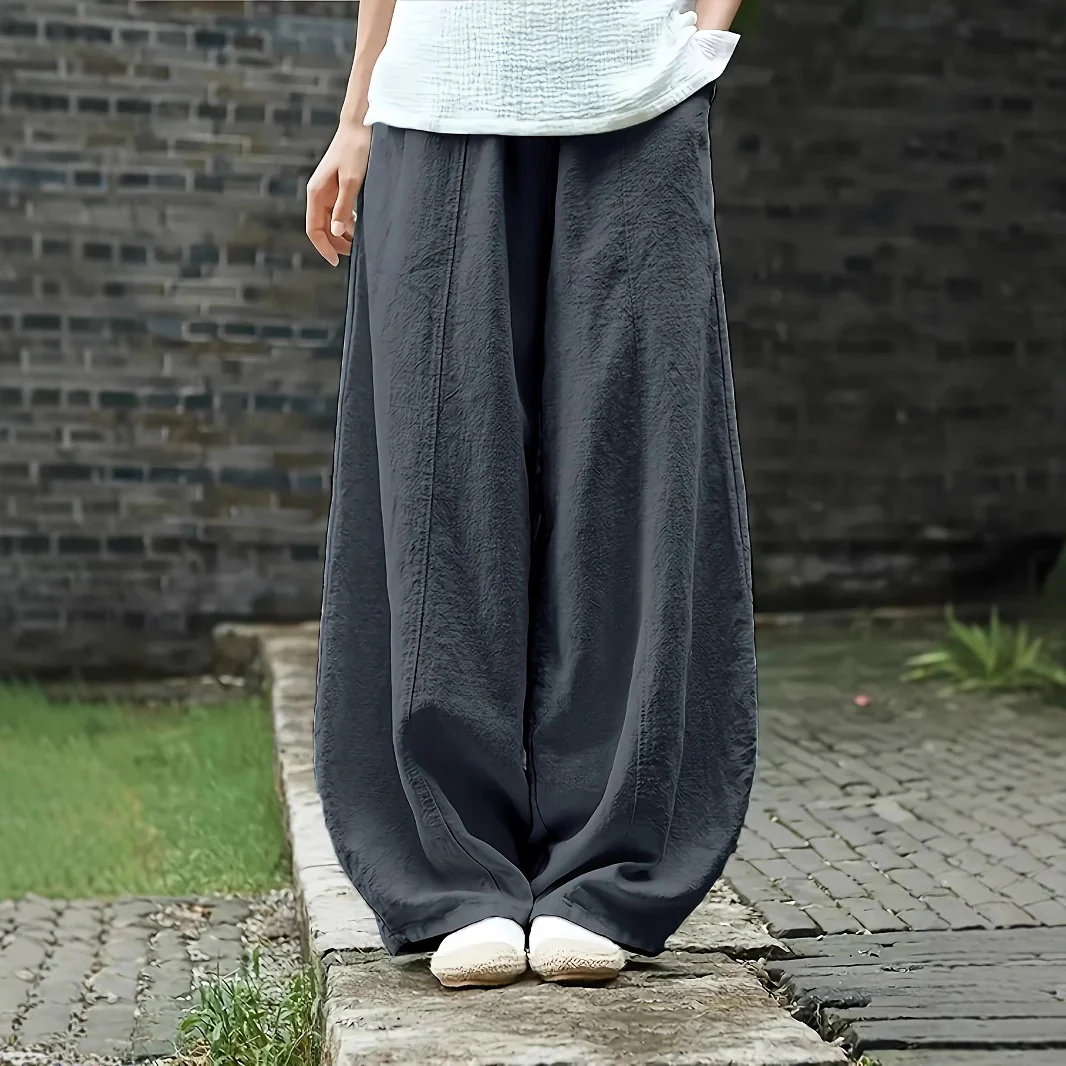 Damen Elegante Palazzo-Hose mit bequemer Passform und lockerem Schnitt Heidi-Mode - Image 4