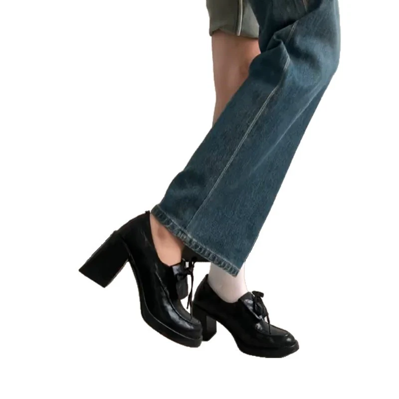Damen elegante Plateau-Pumps mit dekorativem Schleifenakzent Heidi Mode - Image 5