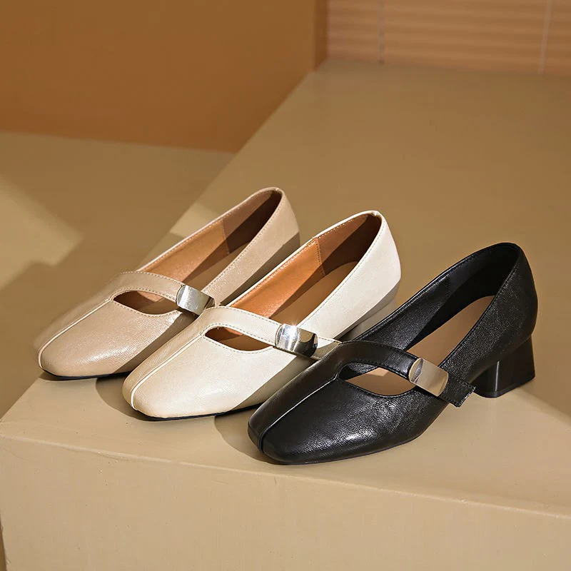 Damen Elegante Plateau-Pumps mit modischem Schnallen-Detail Heidi Mode - Image 3