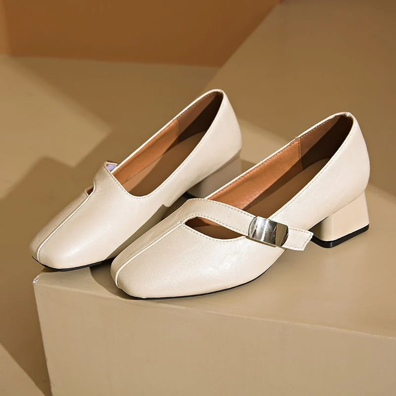 Damen Elegante Plateau-Pumps mit modischem Schnallen-Detail Heidi Mode - Image 7
