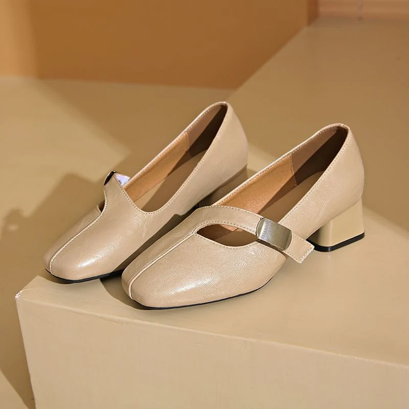 Damen Elegante Plateau-Pumps mit modischem Schnallen-Detail Heidi Mode - Image 8