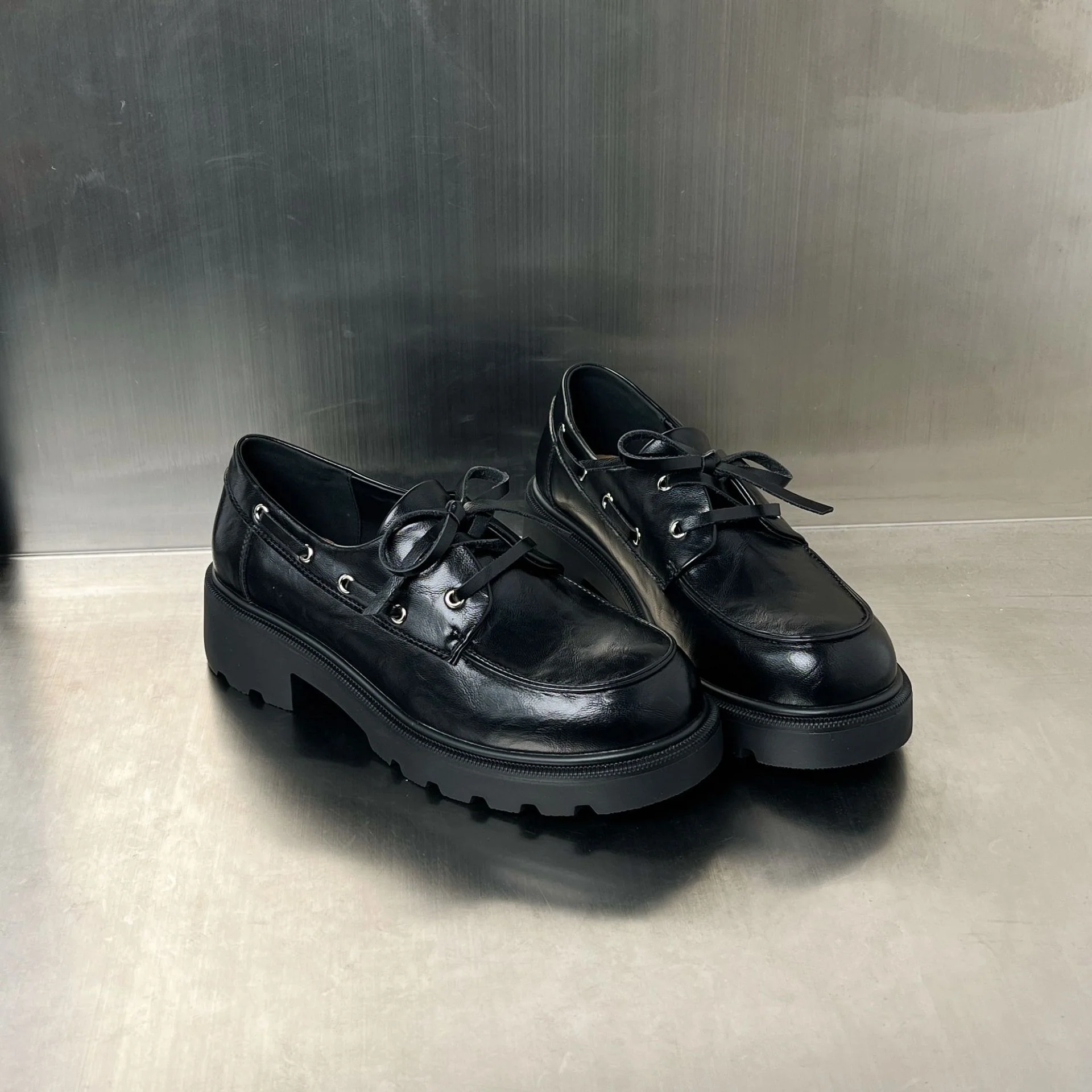 Damen elegante Plateau Schnürschuhe mit stabiler Sohle und modischem Design Heidi Mode - Image 4